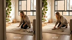 Descubre el truco del hielo para levantar las marcas de los muebles en la alfombra en pocas horas