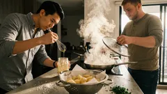 Papas bravas gourmet con mejillones y salsa brava cremosa: receta fácil y espectacular