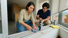 Rieles de ventana que se traban: el error al limpiarlos que los raya (y el método suave que sí funciona)