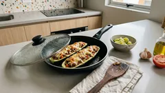 Calabacines rellenos en sartén: cena rápida sin horno en menos de 20 minutos