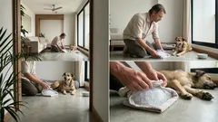 Cómo refrescar el rincón de tu perro en noches de calor con una bolsa con hielo (sin riesgos)