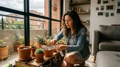 El truco del papel aluminio para que tus suculentas reciban más luz sin moverlas de lugar
