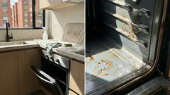 Así aflojas la grasa del horno en frío con vinagre blanco (sin complicarte)