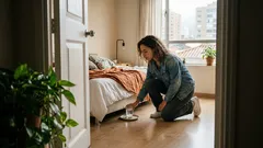 El truco del vaso con agua y sal bajo la cama: qué busca el ritual y qué puede revelar la humedad